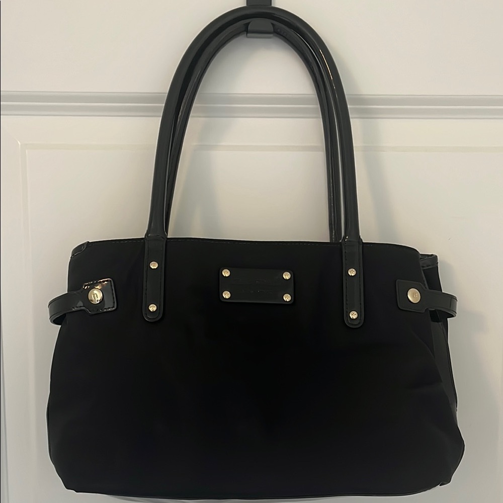 Kate Spade Black Shoulder Bag with Structured Design